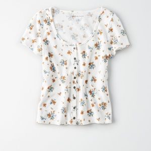 American Eagle Outfitters Floral Shirt